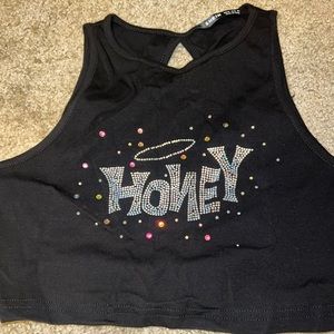SHEIN HONEY CROP TOP